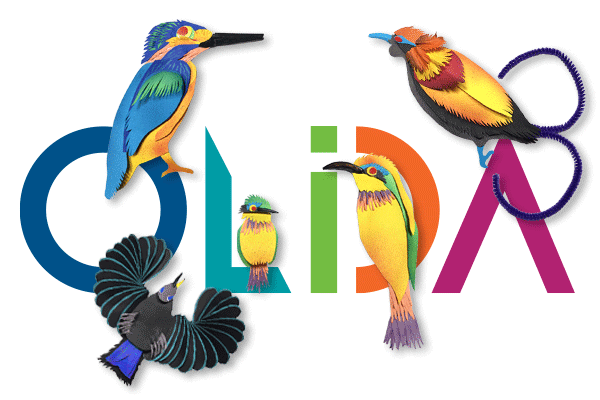 Birds on OLIDA logo